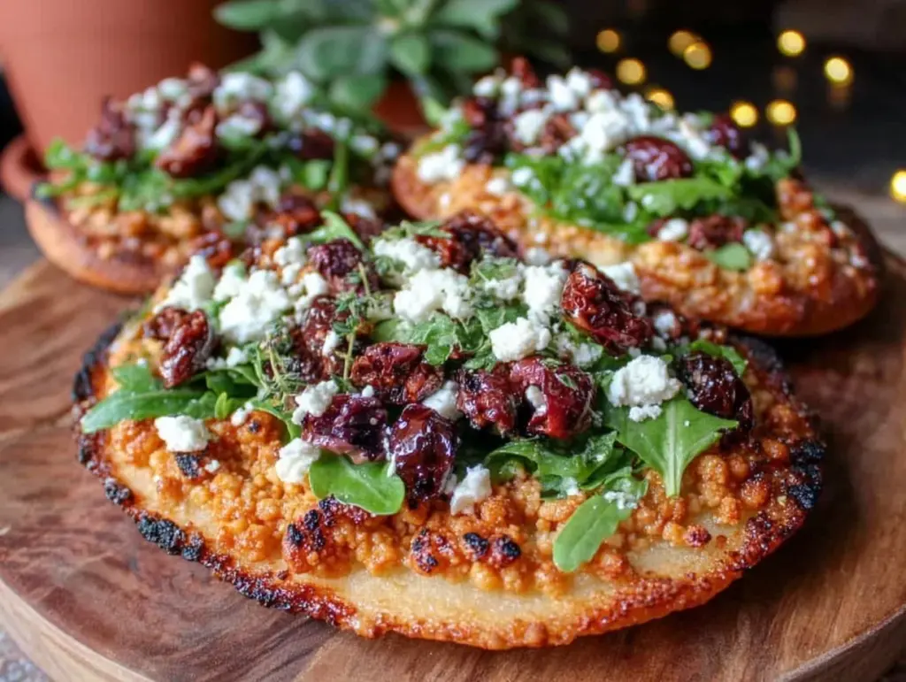 Mediterranean Chickpea Flatbread Pizza - featured image