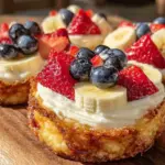 mini flag fruit pizzas - featured image