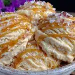 no-churn salted caramel swirl ice cream - featured image