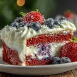 patriotic flag cake recipe - featured image