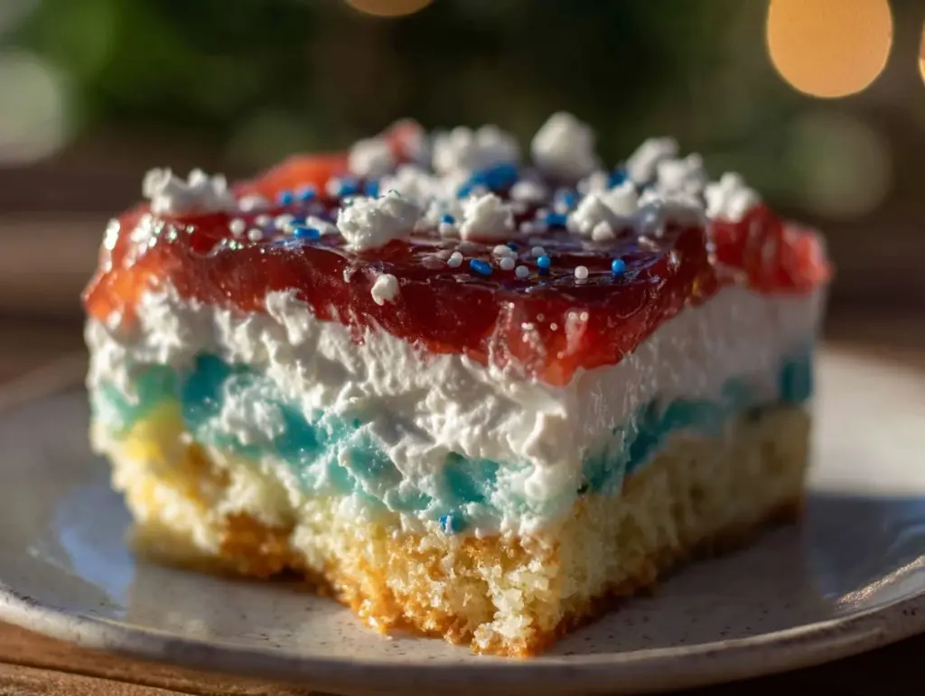 patriotic poke cake - featured image