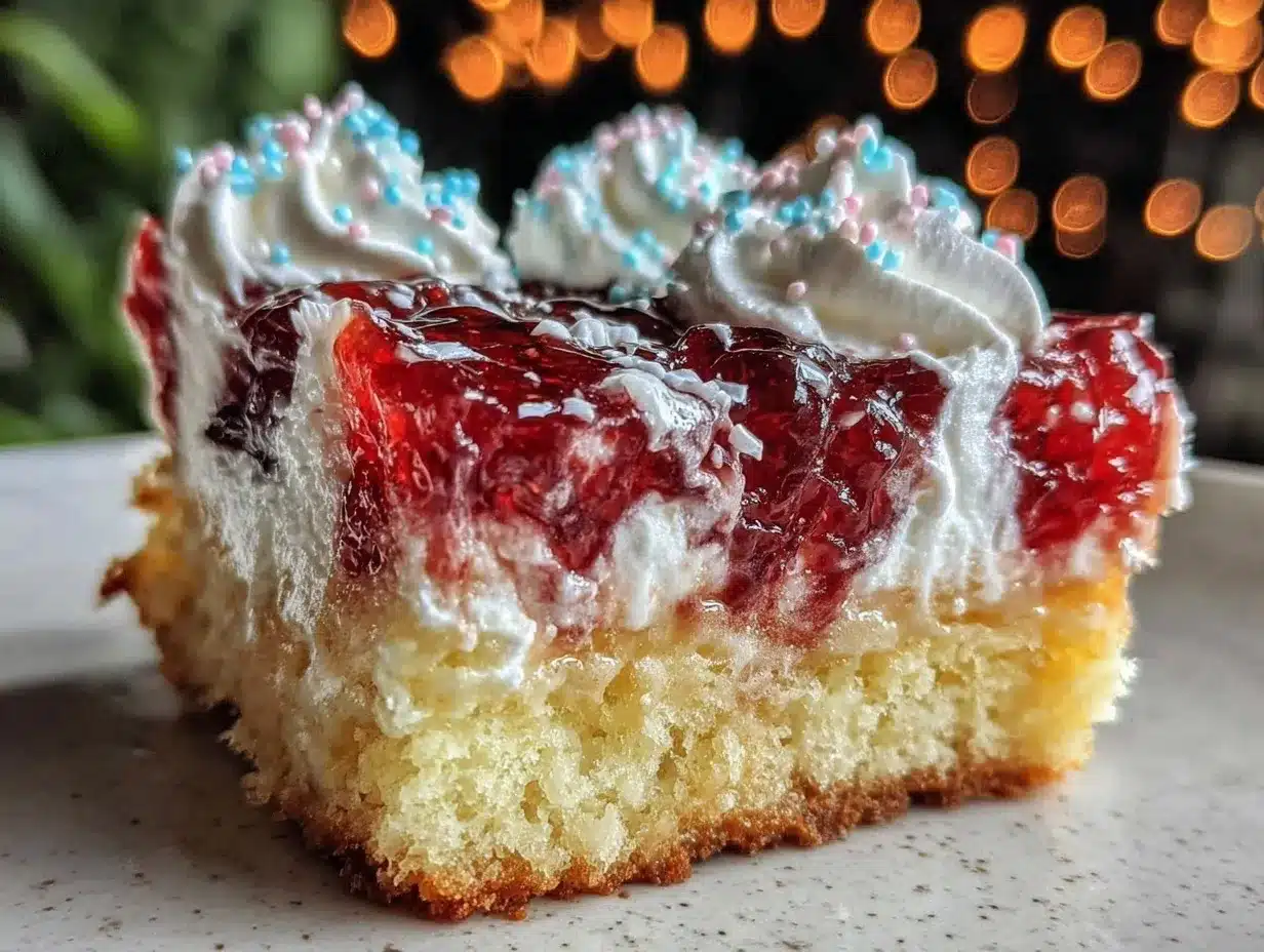 patriotic poke cake preparation steps