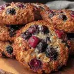 protein-packed blueberry oat breakfast cookies - featured image