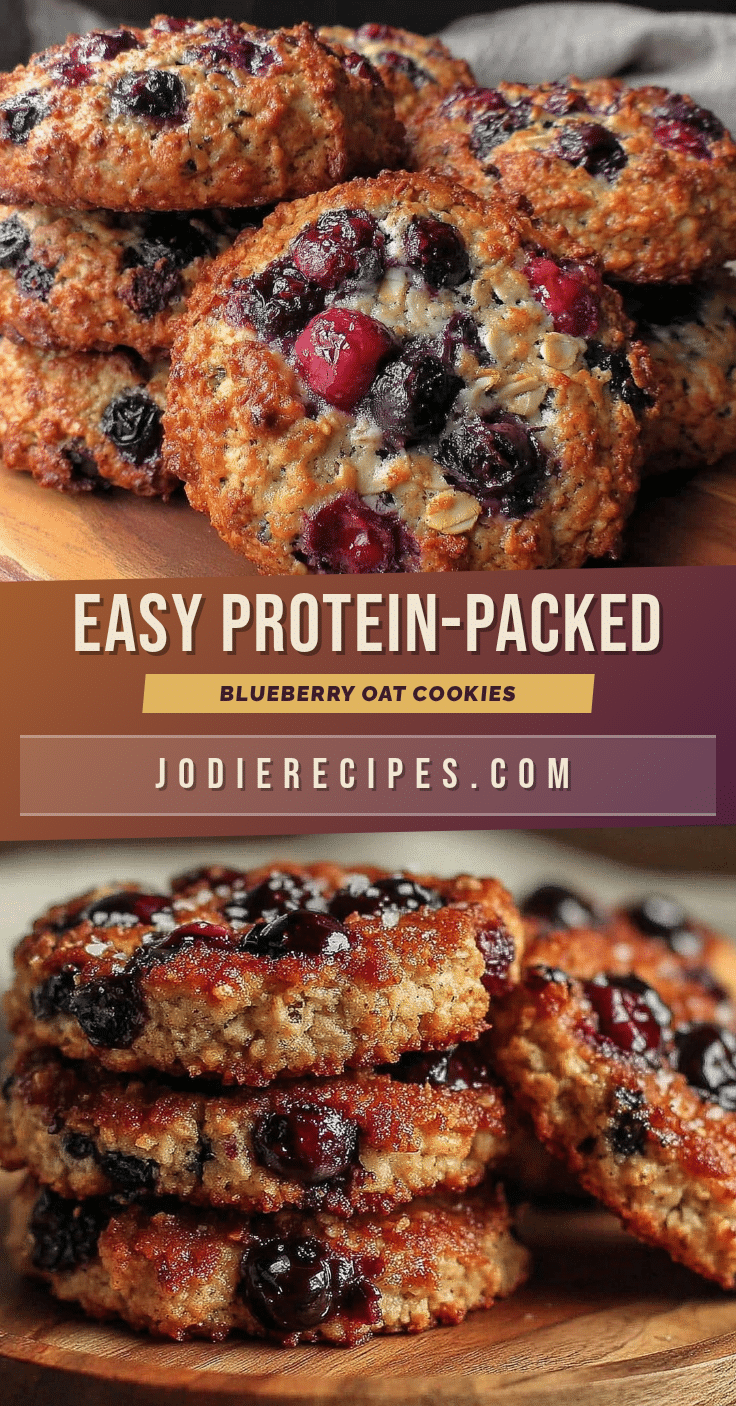 protein-packed blueberry oat breakfast cookies recipe