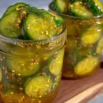 quick tangy pickled dill cucumbers - featured image