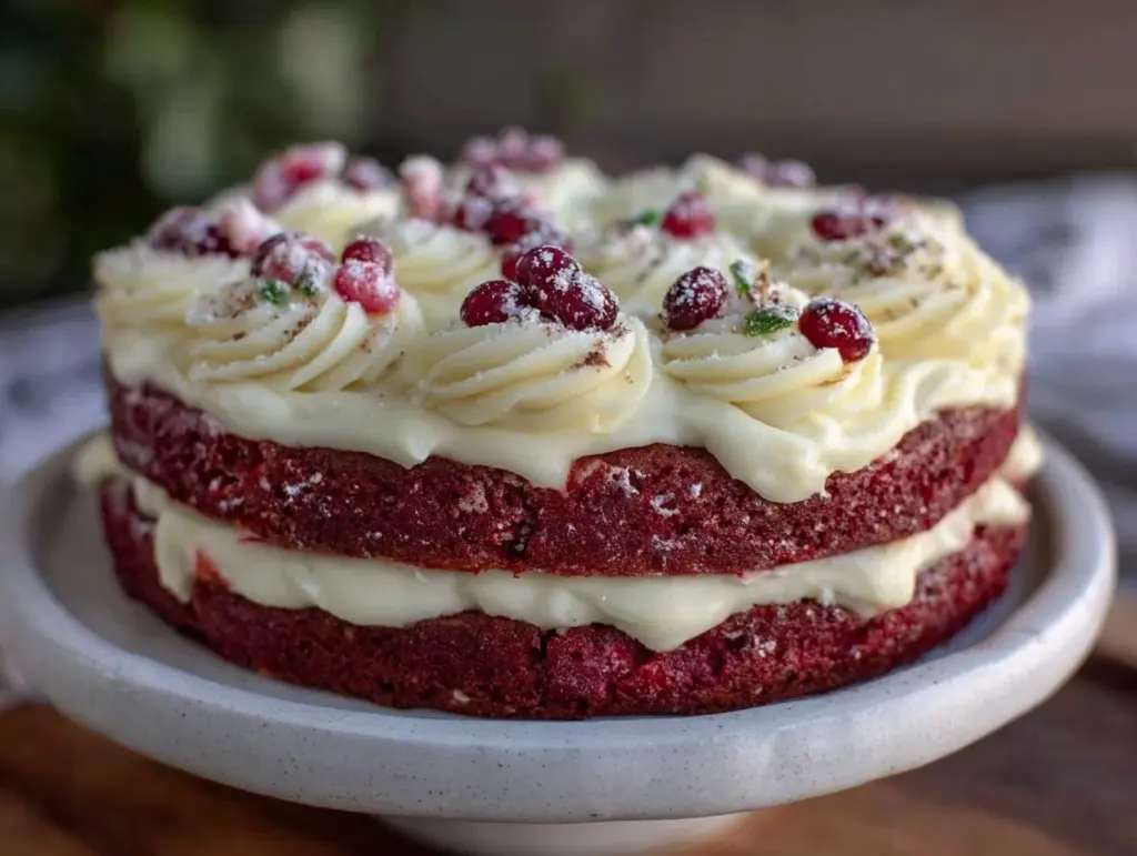 red velvet flag cake - featured image