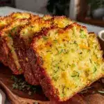 savory cheddar herb zucchini bread - featured image