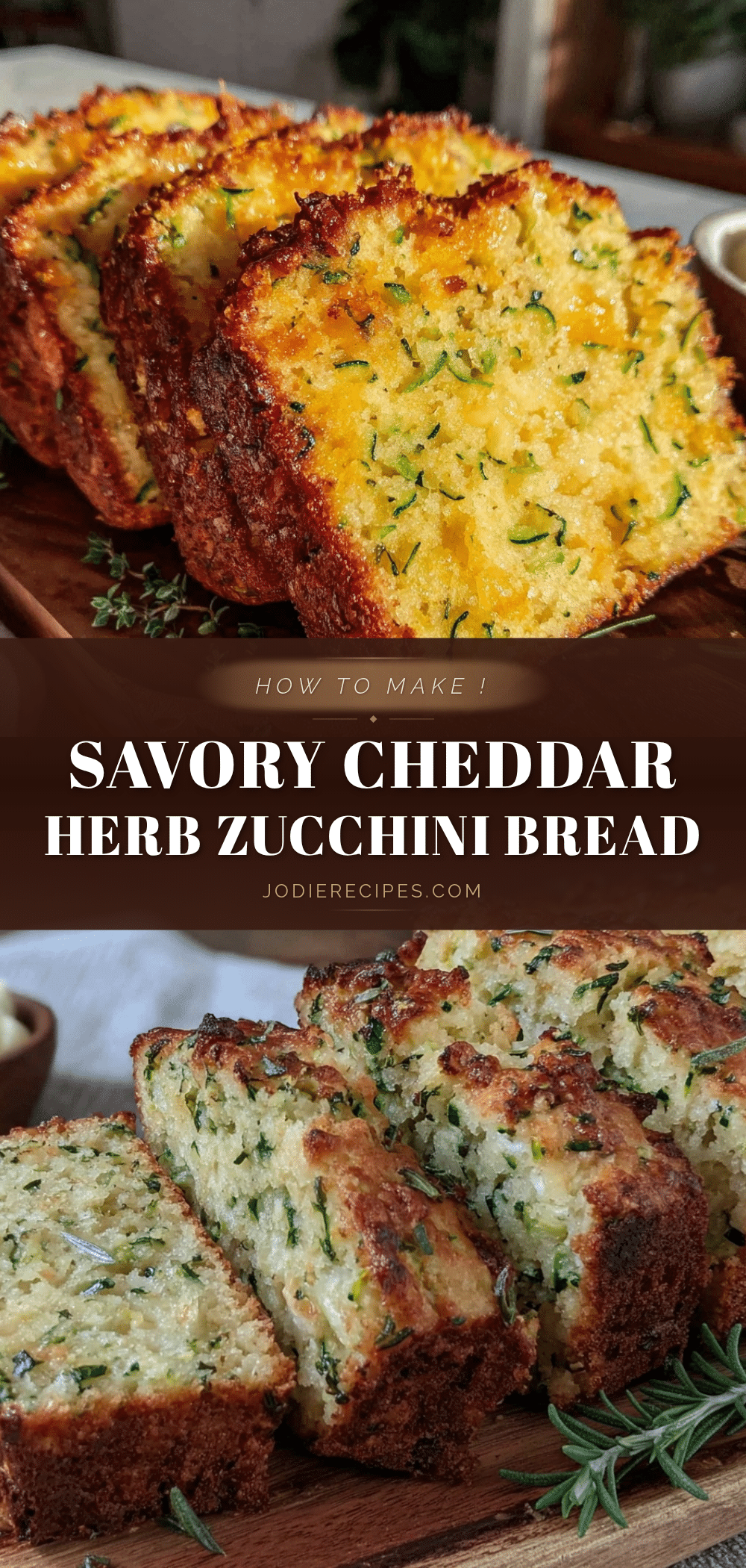 savory cheddar herb zucchini bread recipe