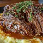 slow cooker mississippi pot roast - featured image