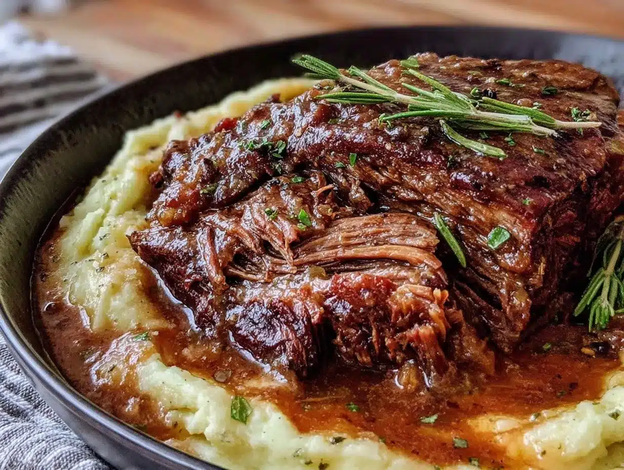 slow cooker mississippi pot roast preparation steps