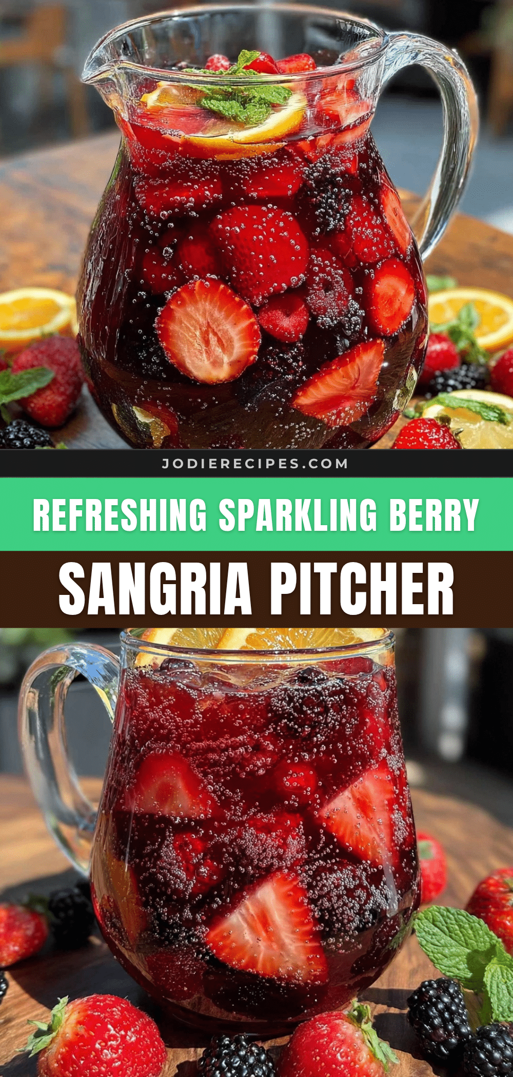 sparkling berry sangria pitcher recipe