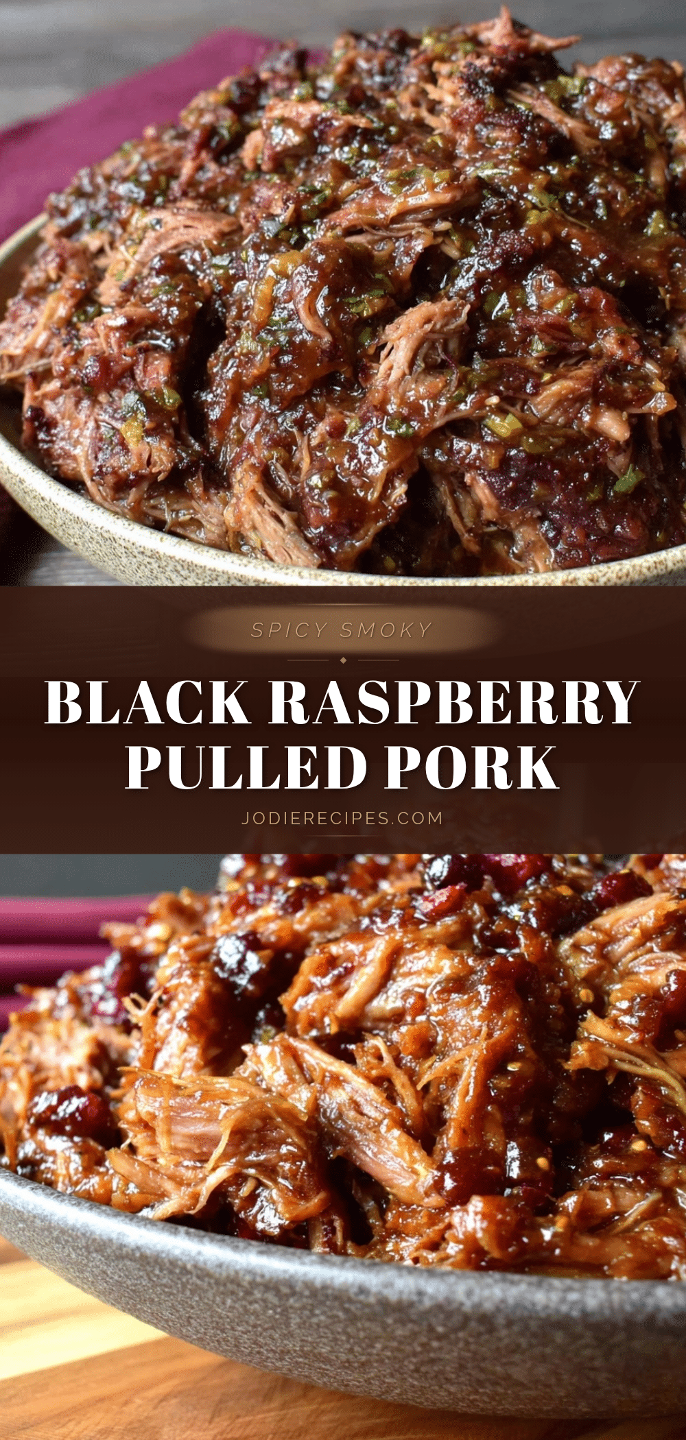 spicy black raspberry chipotle pulled pork recipe