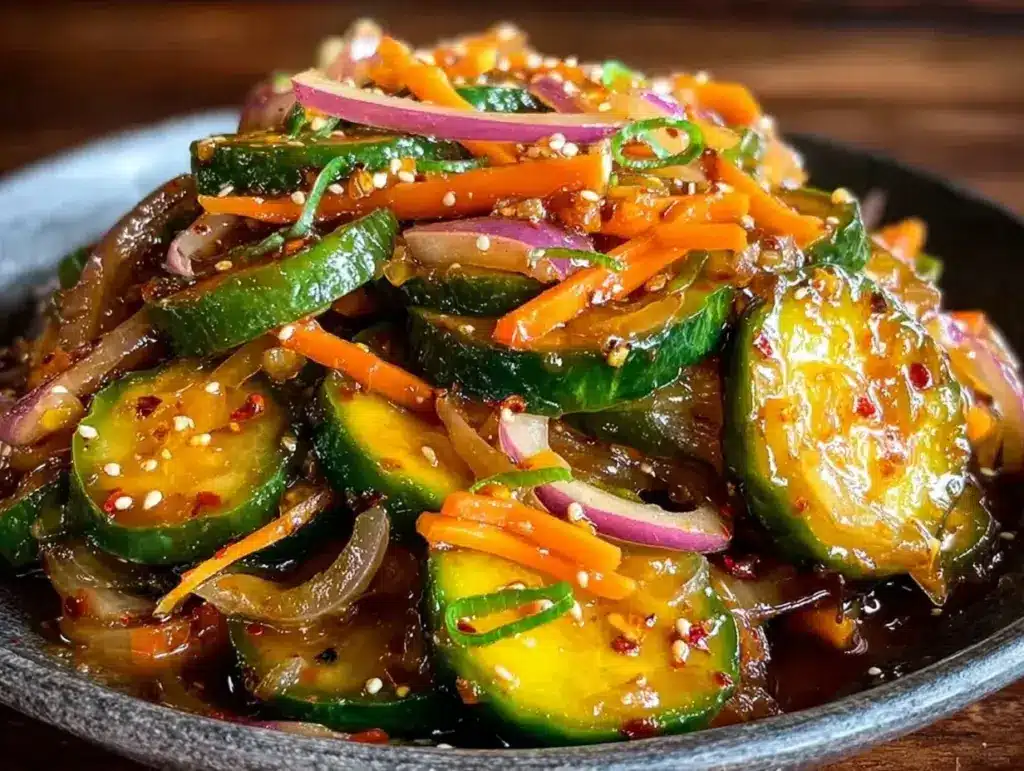 sweet and spicy bread and butter pickles - featured image
