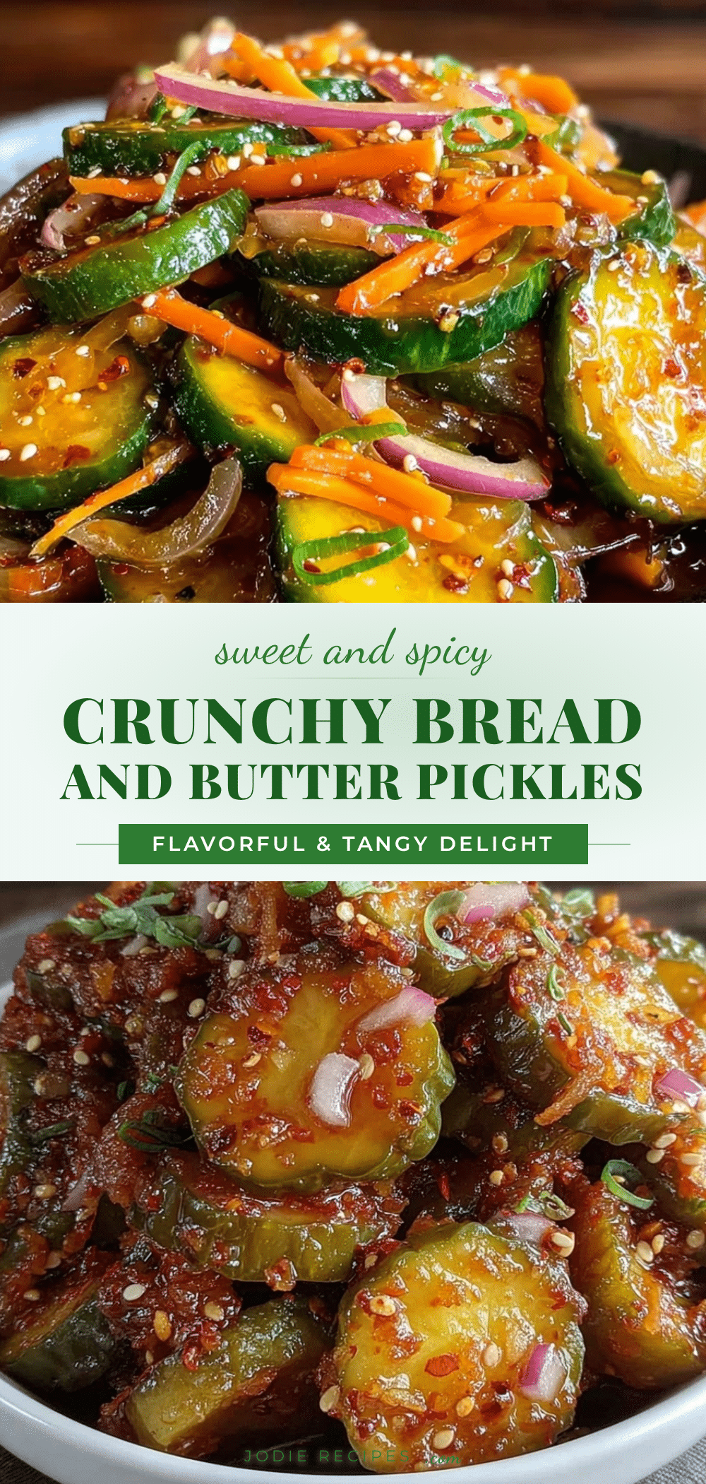 sweet and spicy bread and butter pickles recipe