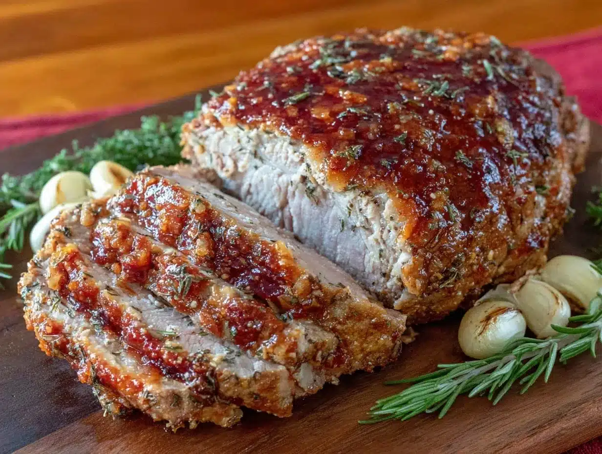 tender garlic herb pork tenderloin slow cooker recipe preparation steps