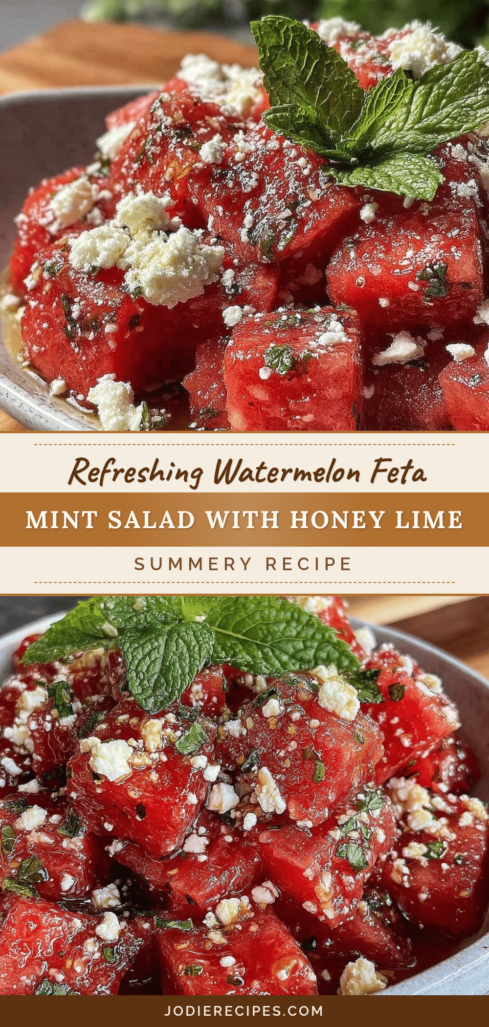 watermelon feta mint salad recipe