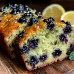blueberry lemon zucchini bread - featured image