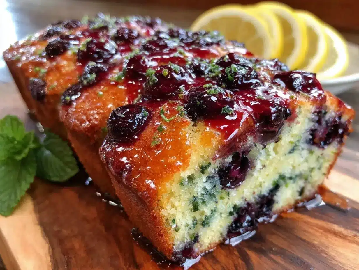 blueberry lemon zucchini bread preparation steps