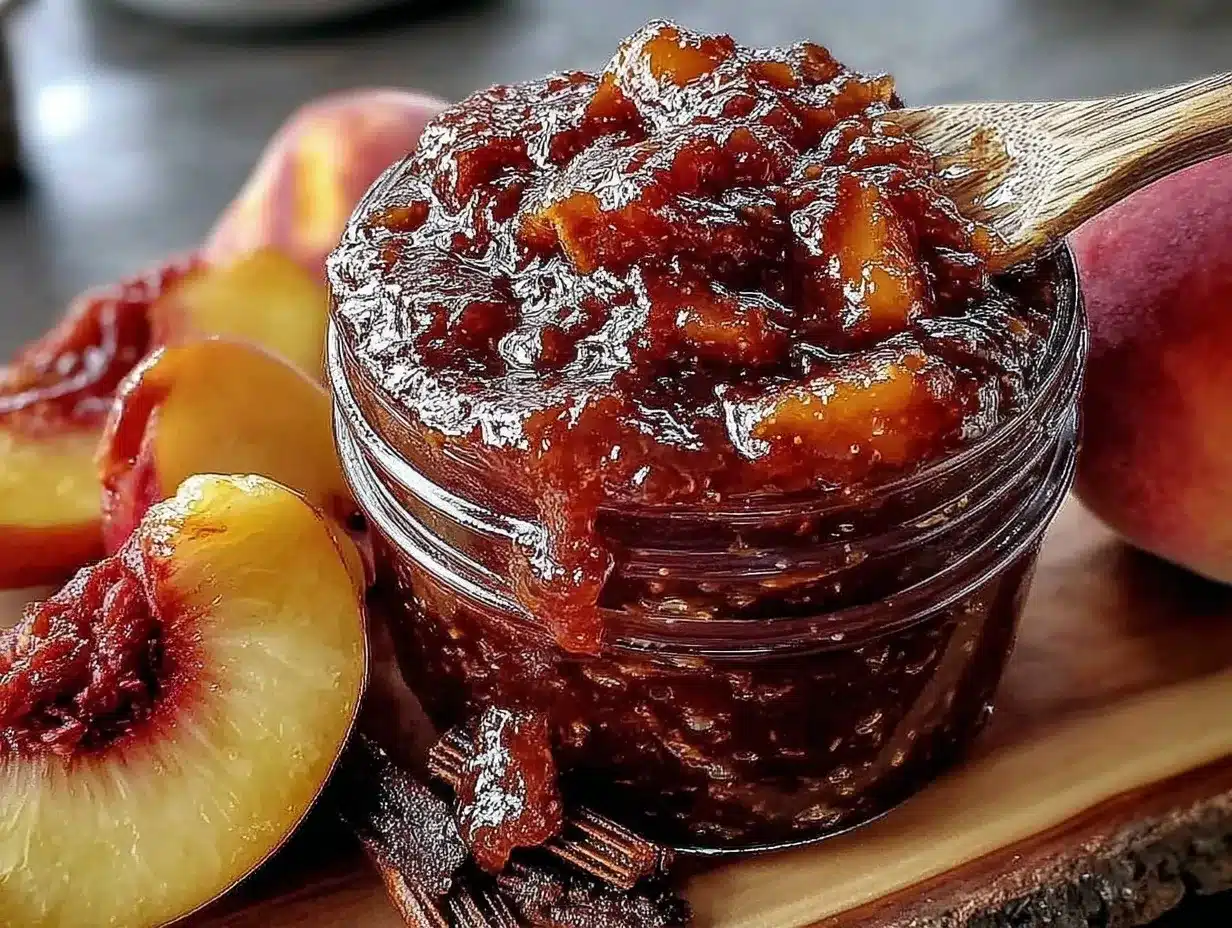 bourbon peach bbq sauce preparation steps