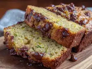 brown butter chocolate chip zucchini bread - featured image