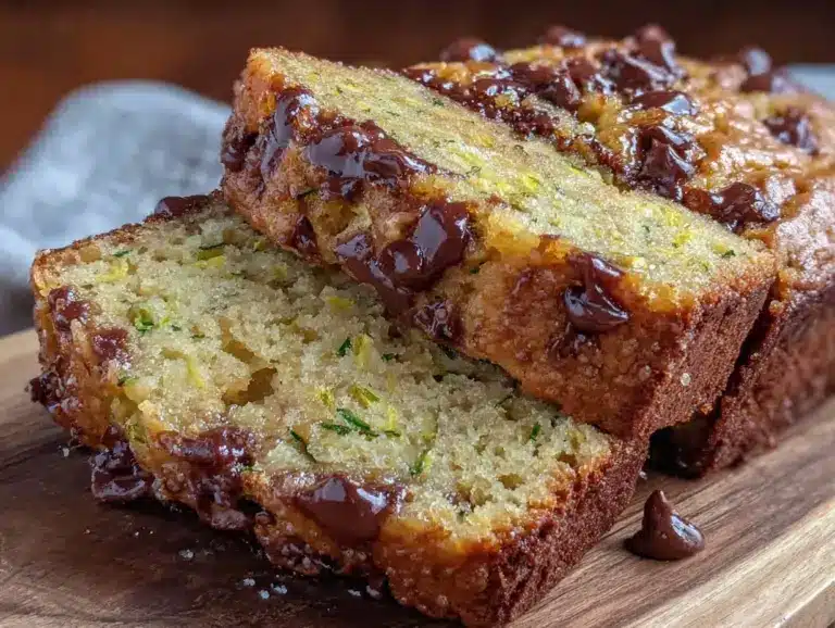brown butter chocolate chip zucchini bread - featured image