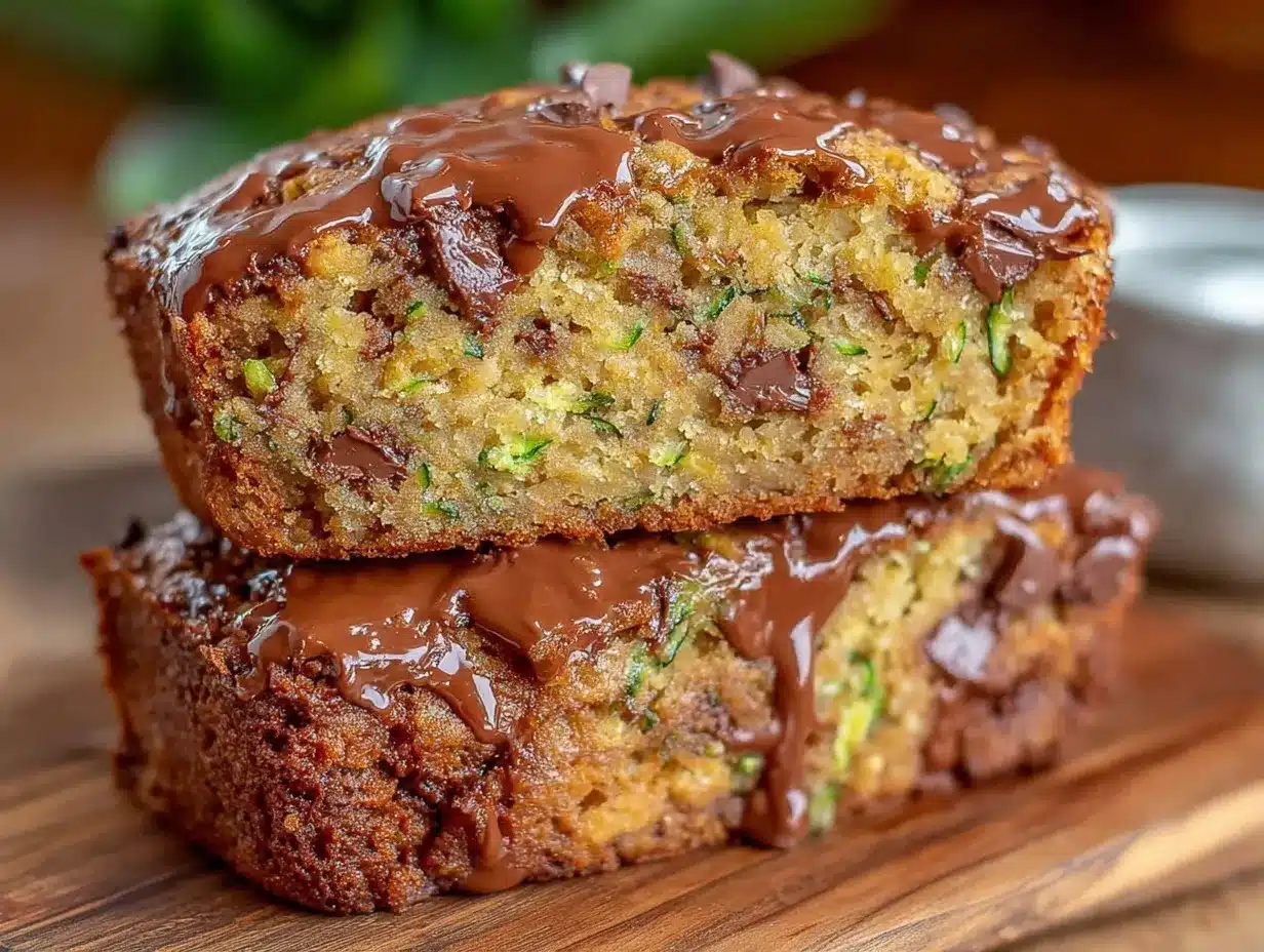 brown butter chocolate chip zucchini bread preparation steps