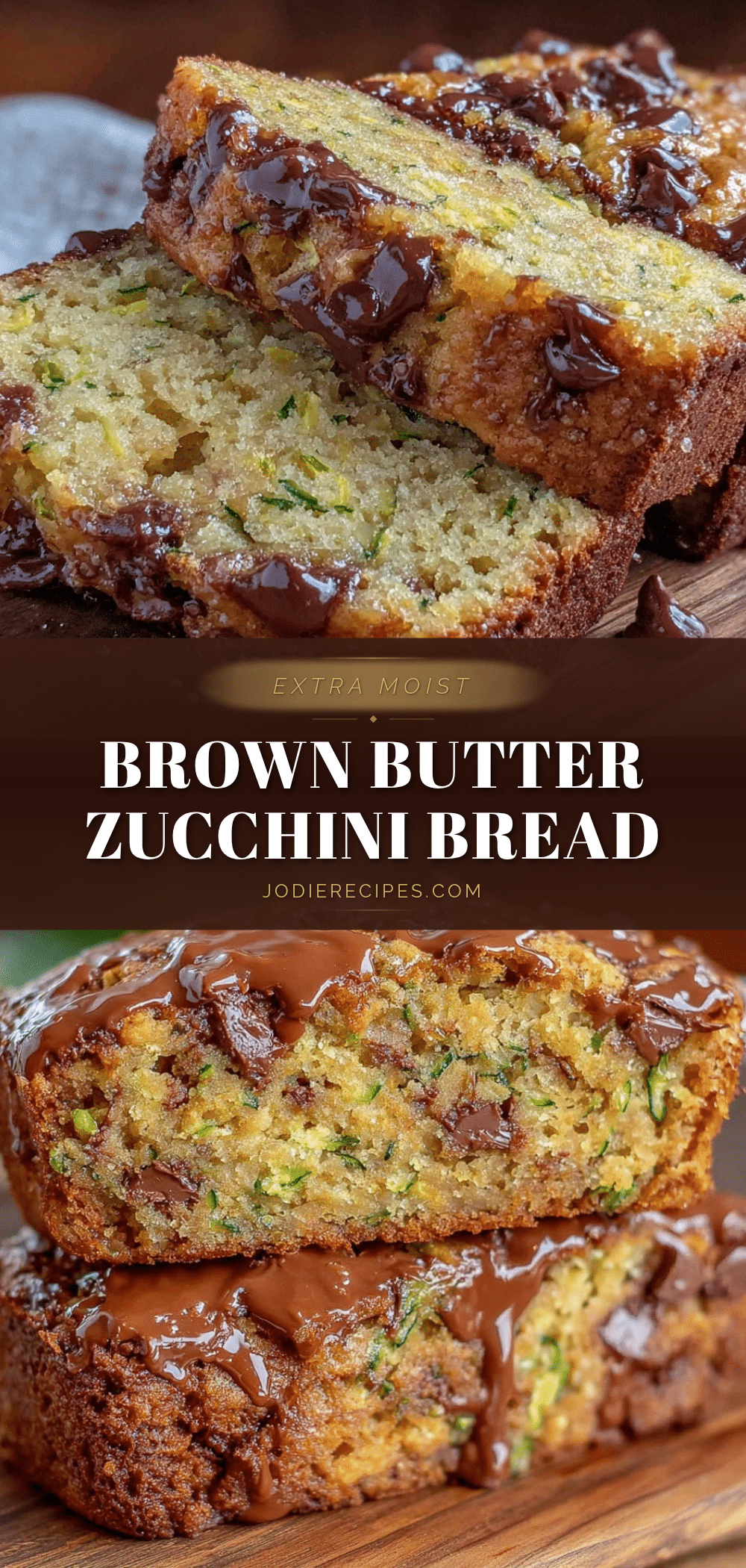 brown butter chocolate chip zucchini bread recipe