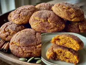 brown butter pumpkin snickerdoodles - featured image