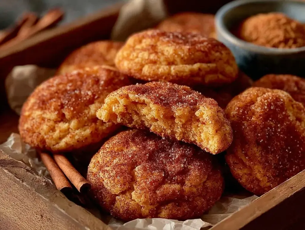 brown butter snickerdoodle cookies - featured image