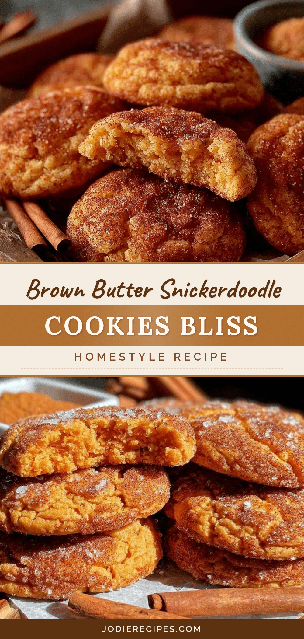 brown butter snickerdoodle cookies recipe