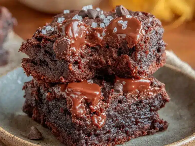 chocolate chunk zucchini brownies - featured image