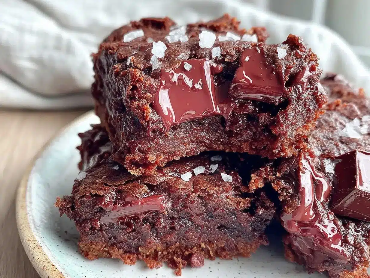 chocolate chunk zucchini brownies preparation steps