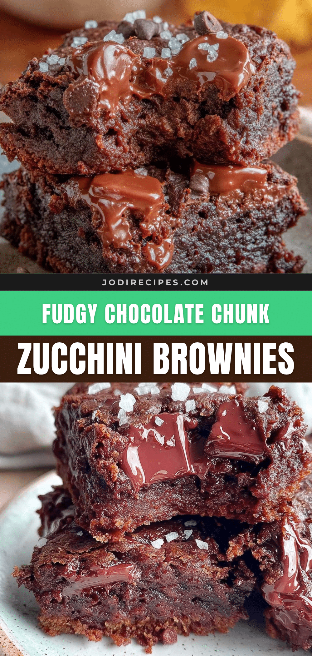 chocolate chunk zucchini brownies recipe