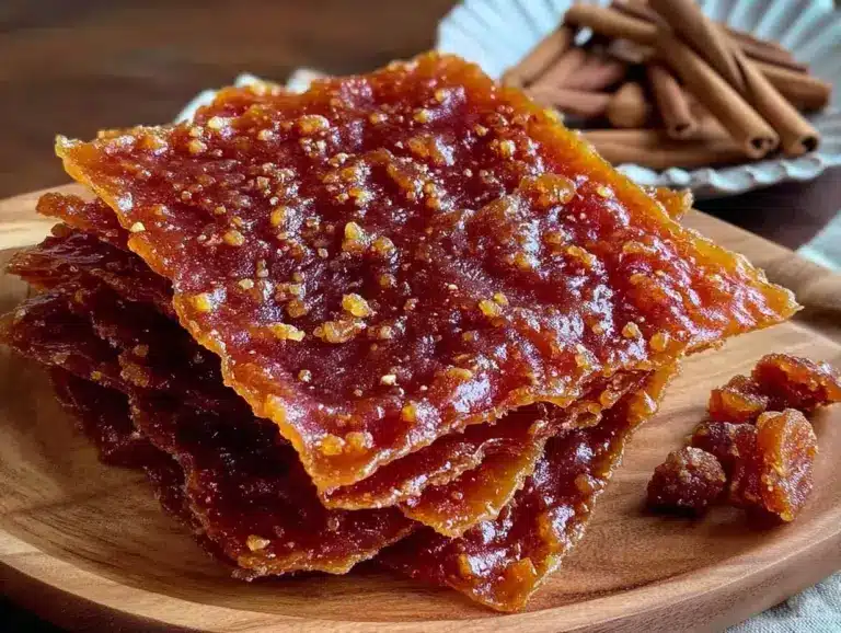cinnamon apple fruit leather strips - featured image