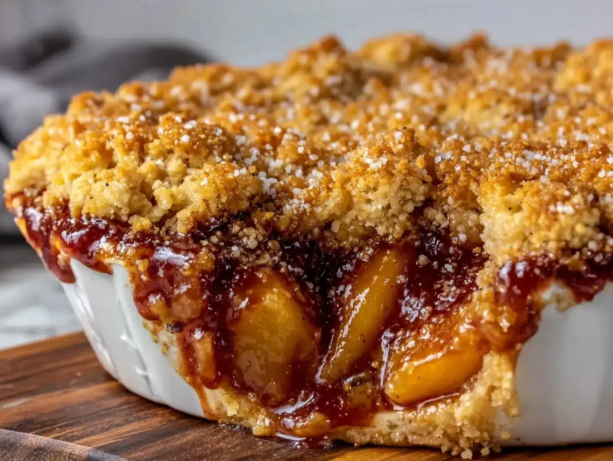 cozy peach cobbler preparation steps