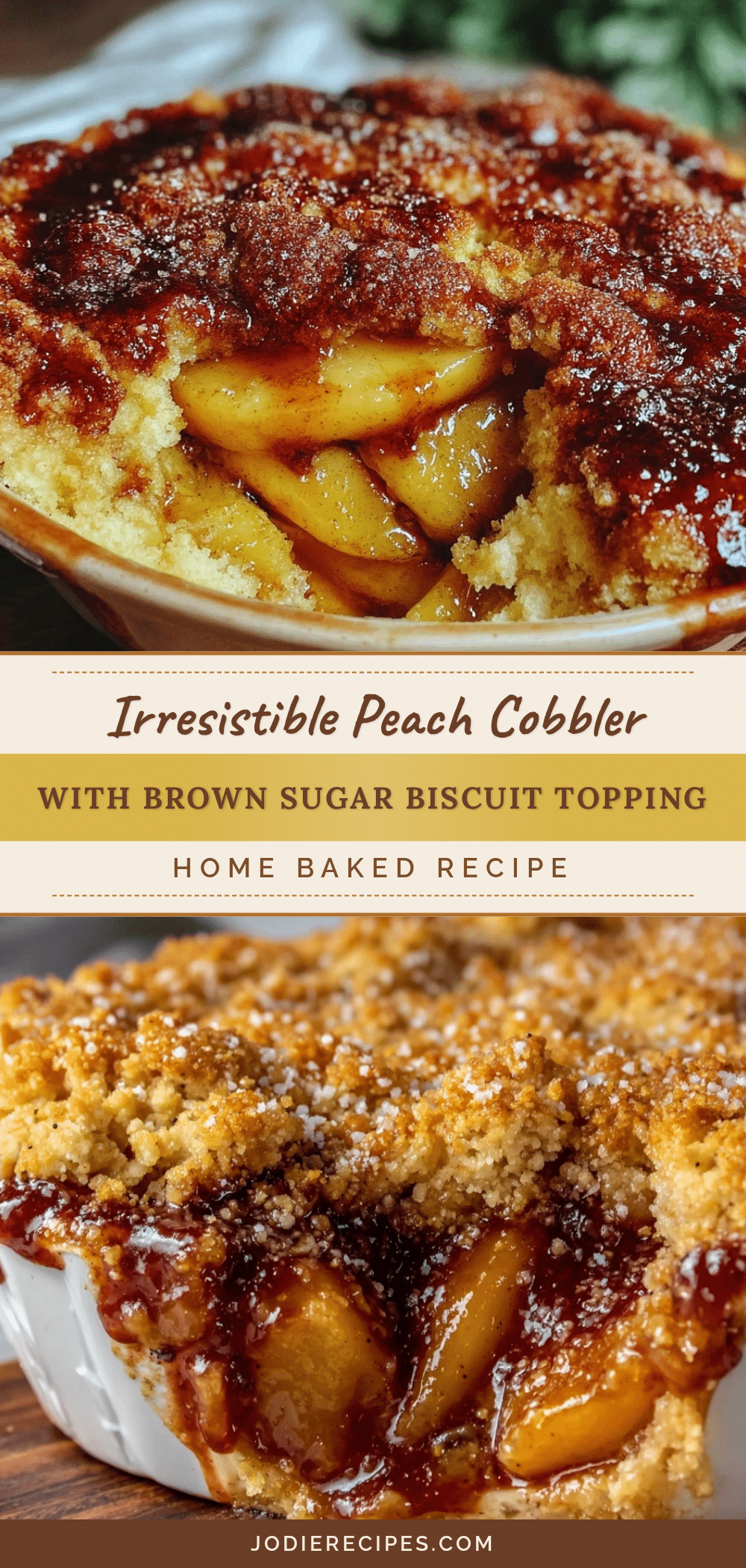 cozy peach cobbler recipe