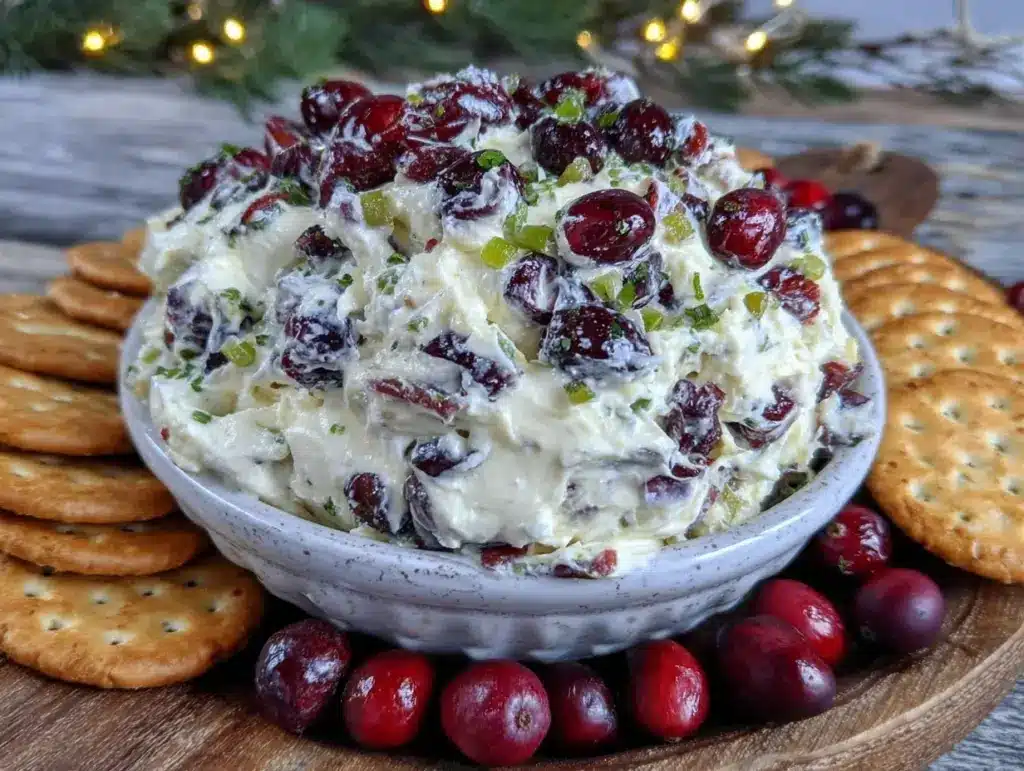cranberry jalapeño cream cheese dip - featured image