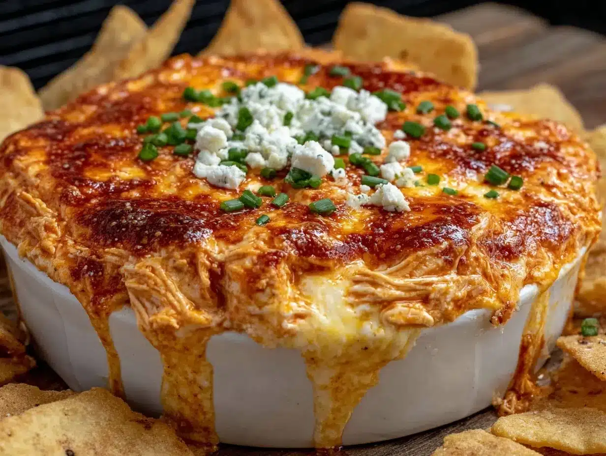 creamy buffalo chicken dip preparation steps