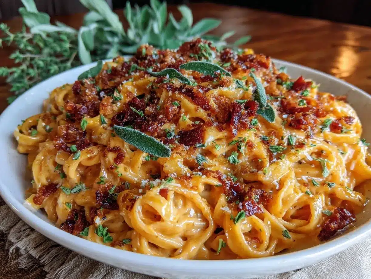creamy butternut squash pasta preparation steps