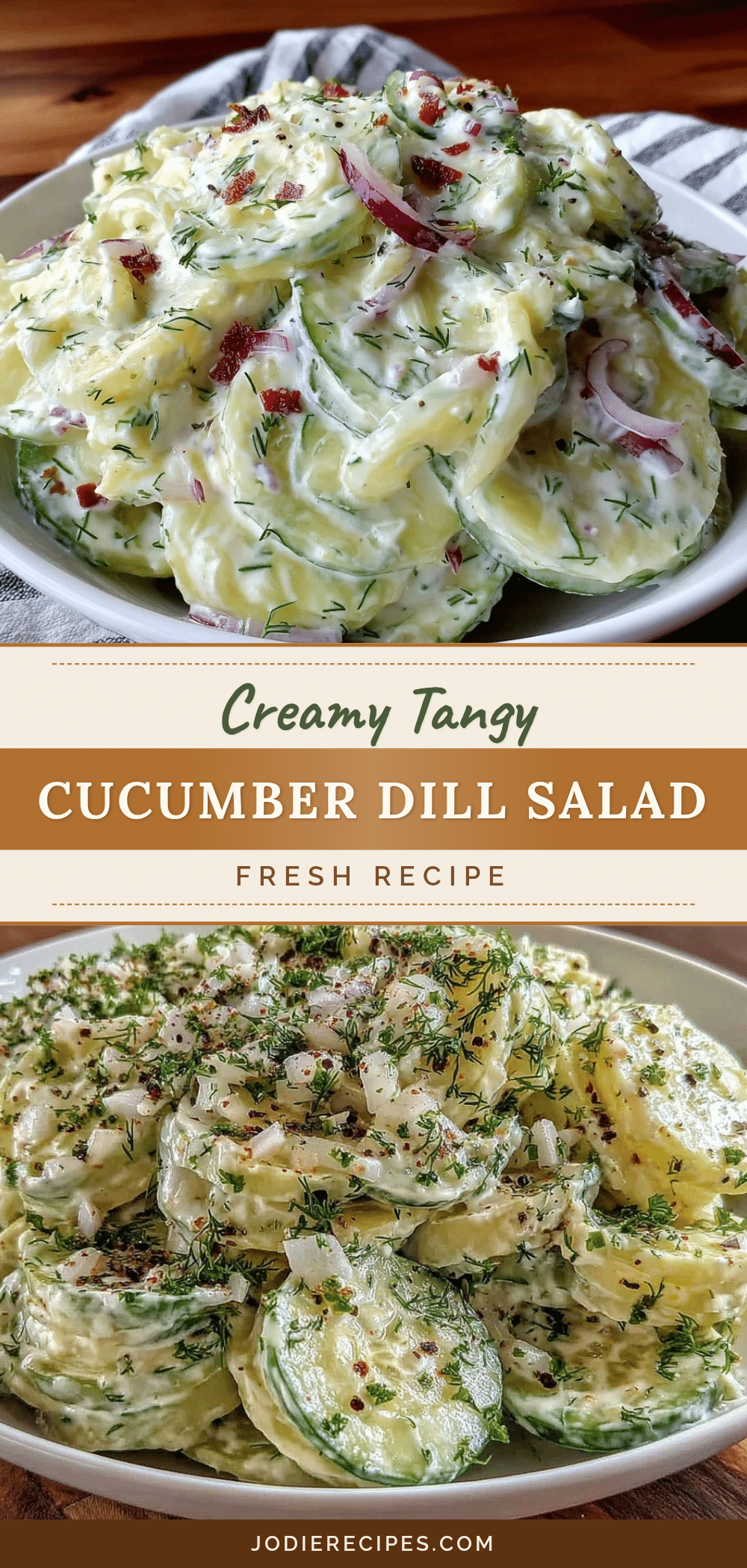 creamy cucumber dill salad recipe