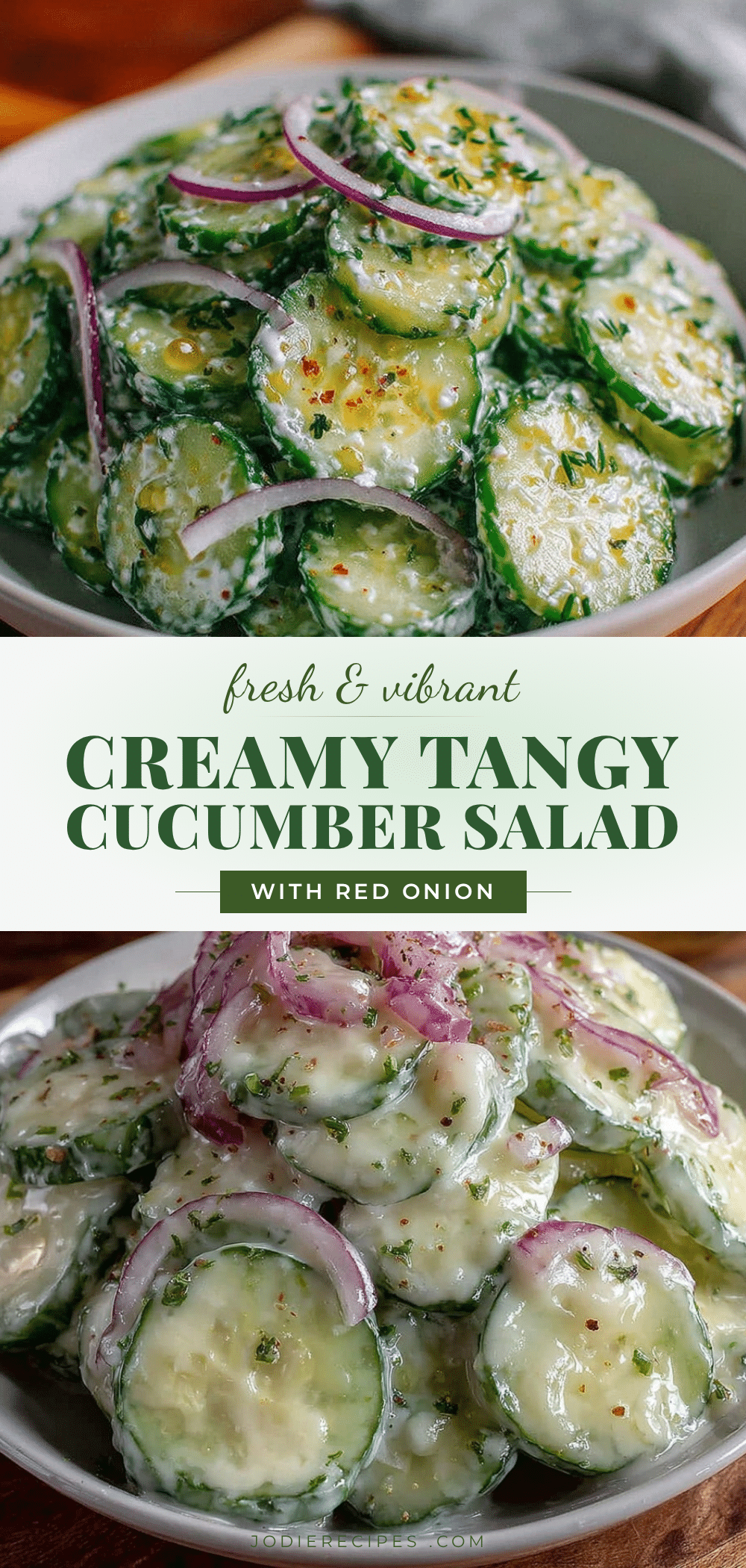 creamy cucumber salad recipe