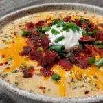 creamy loaded baked potato soup - featured image