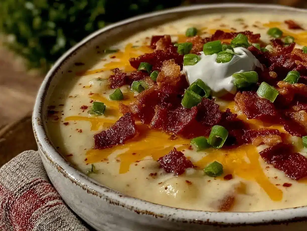 creamy loaded baked potato soup preparation steps