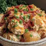 creamy loaded potato salad - featured image