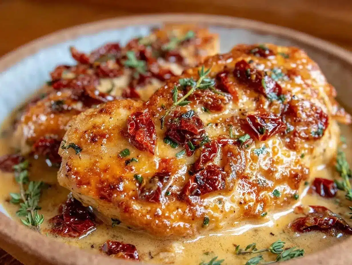creamy one-pan marry me chicken preparation steps