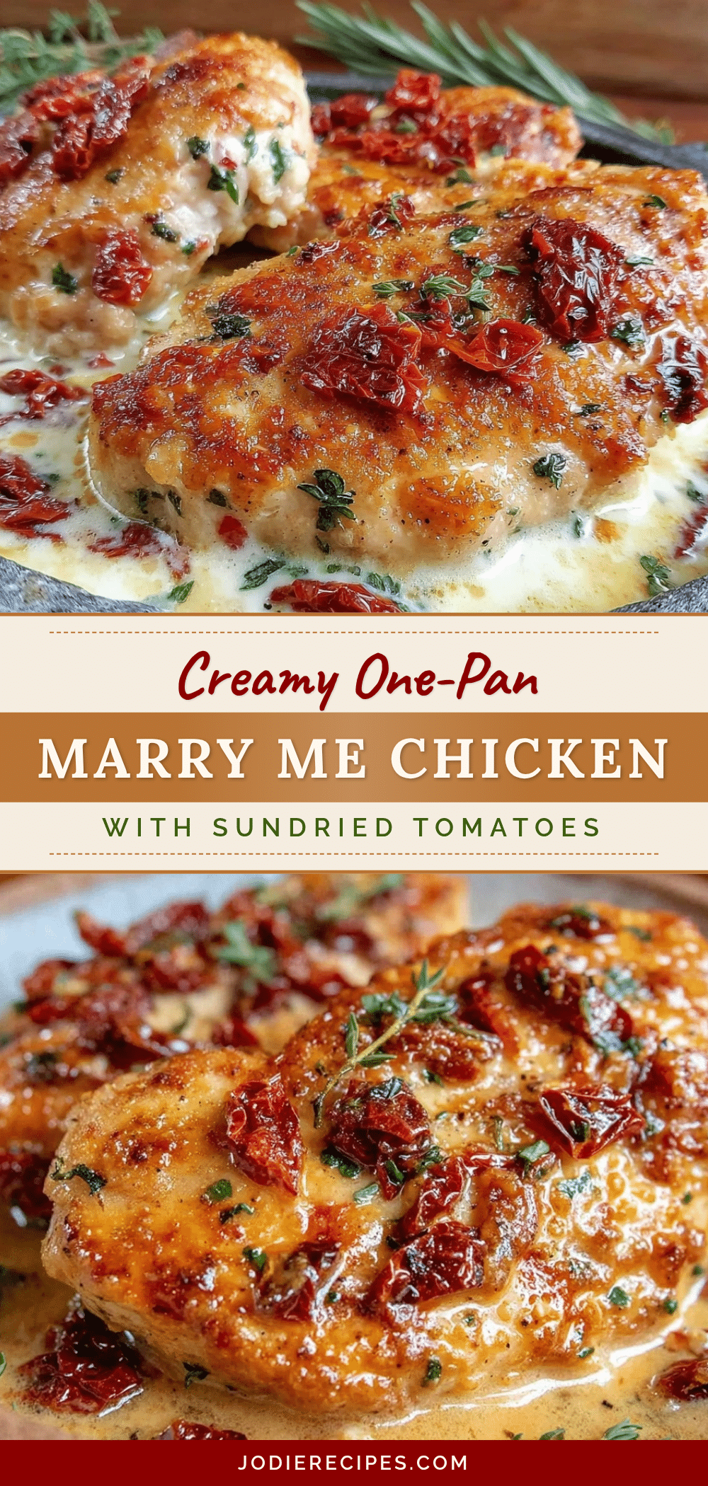 creamy one-pan marry me chicken recipe
