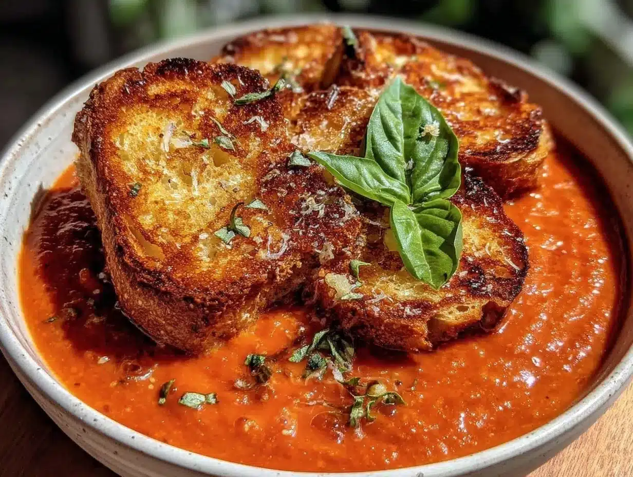 creamy roasted tomato basil bisque preparation steps