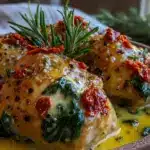 creamy slow cooker Tuscan chicken - featured image