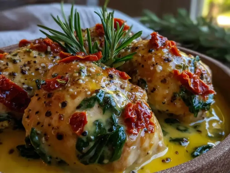 creamy slow cooker Tuscan chicken - featured image