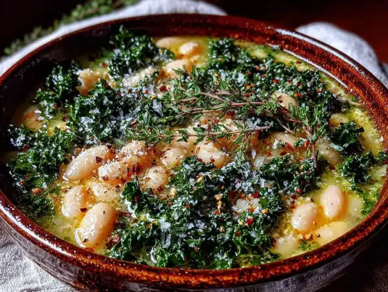 creamy tuscan white bean and kale soup - featured image